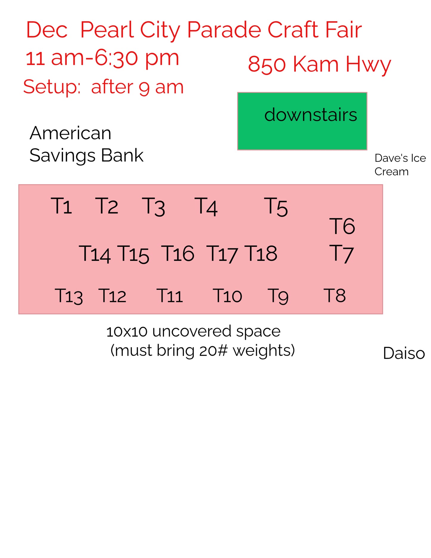 Pearl City Shopping Center  Parade Craft and Gift Fair