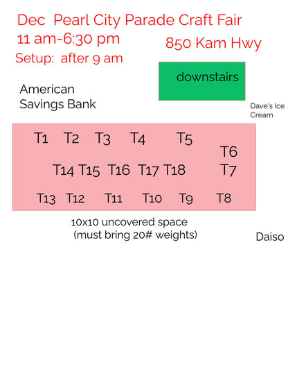 Pearl City Shopping Center  Parade Craft and Gift Fair