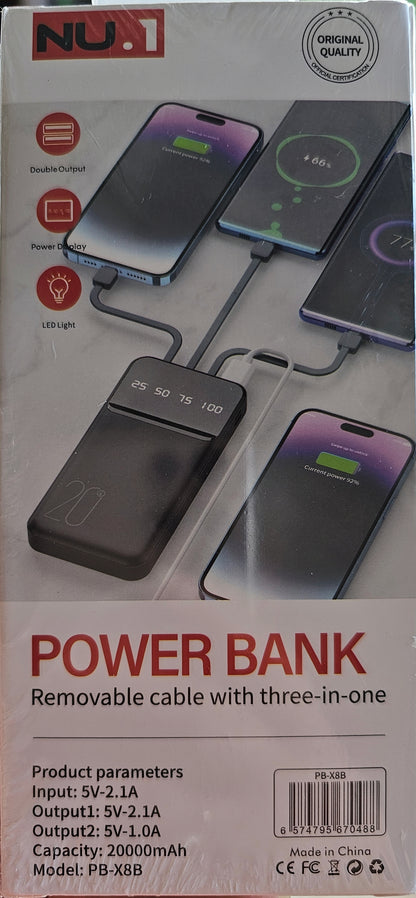 20,000 mAh chargers.